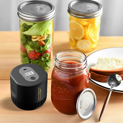 Electric Mason Jar Vacuum Sealer with LED Display