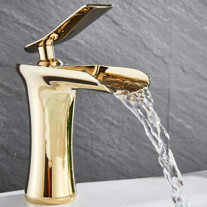 Modern Waterfall Bathroom Faucet