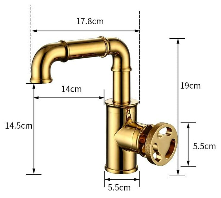 Retro Brass Bathroom Faucet