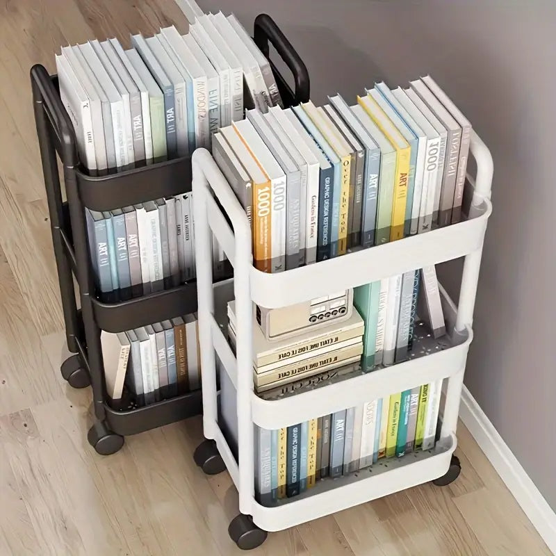 3-Tier Multifunctional Rolling Cart with Wheels